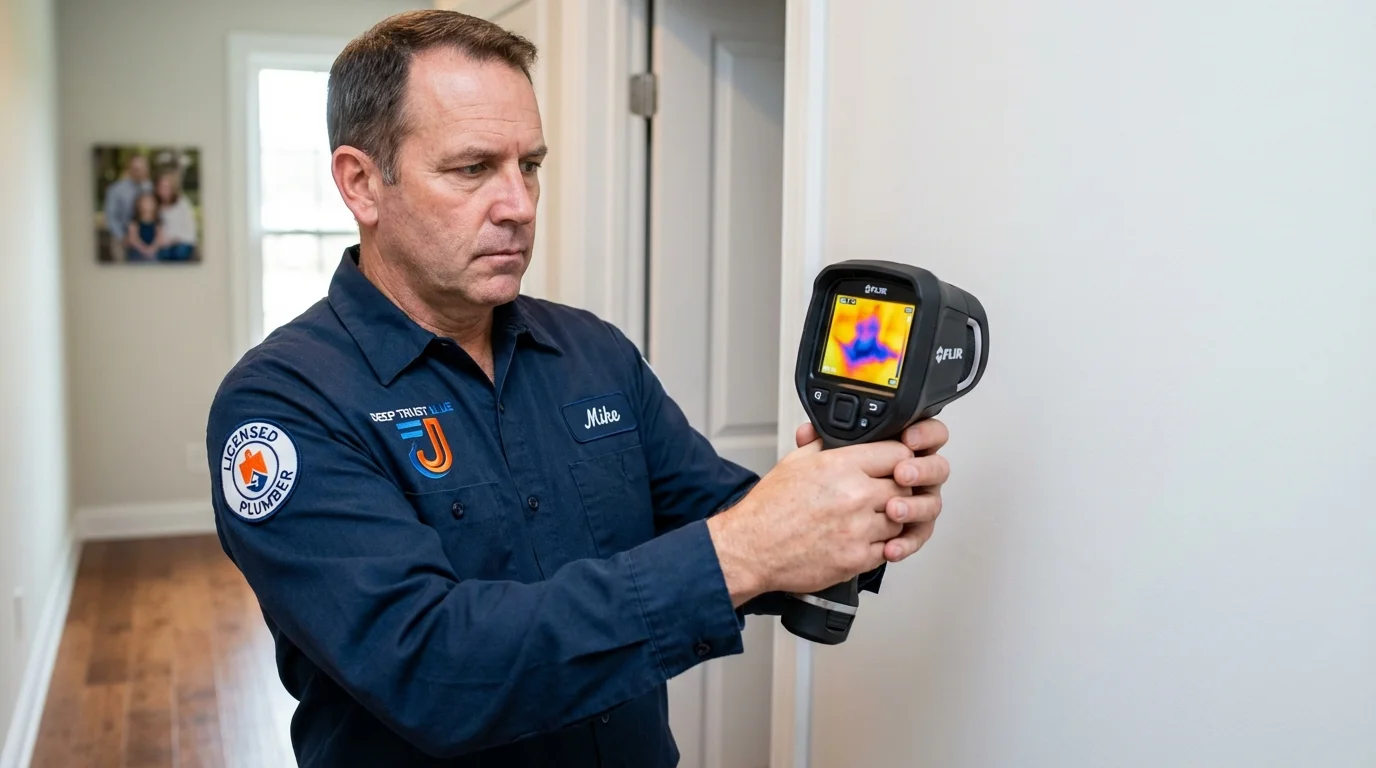 Thermal imaging leak detection by Johns Plumbing LLC in Burns Flat